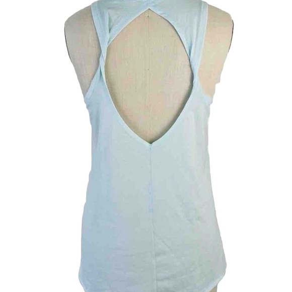 Lilly Pulitzer Women´s Luxletic Aubra Tank Top Twist Back Whisper Blue Sz L - Picture 1 of 13